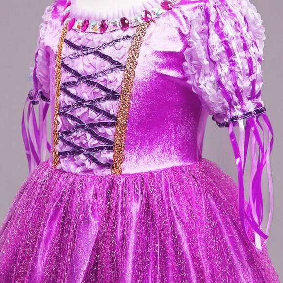 Kid Girl Sofia First Princess Long Dress up Costume Cosplay Gown Hallowe… - Picture 7 of 13